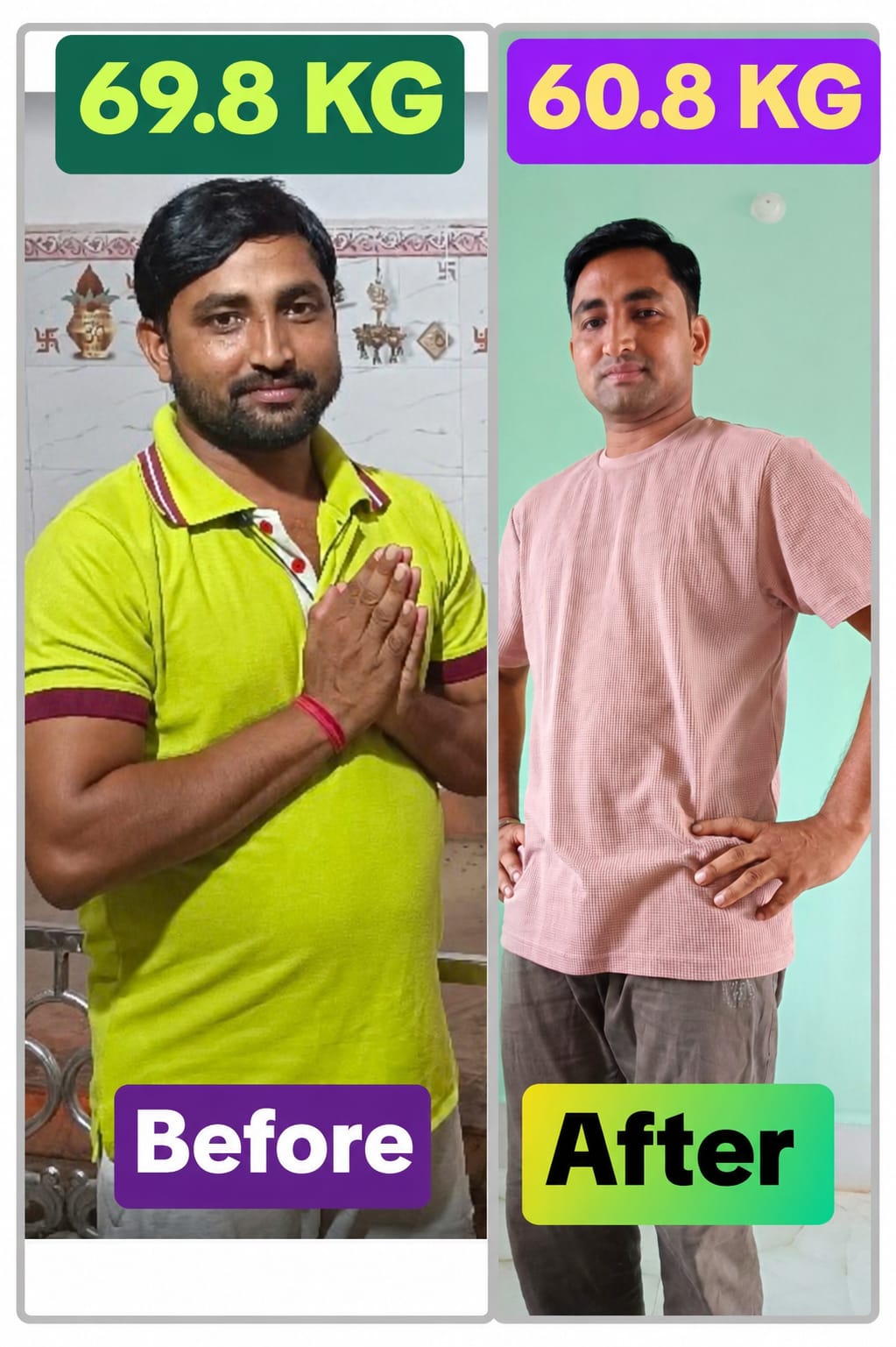 Coach Anup Kumar Before and After Weight Loss Transformation